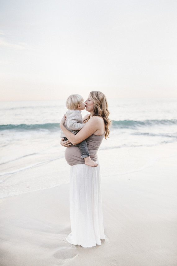 Beach maternity photos