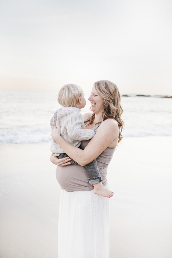 Beach maternity photos