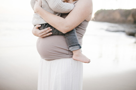 Beach maternity photos