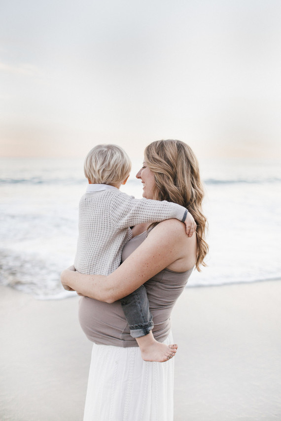 Beach maternity photos