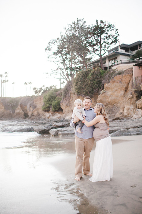 Beach maternity photos
