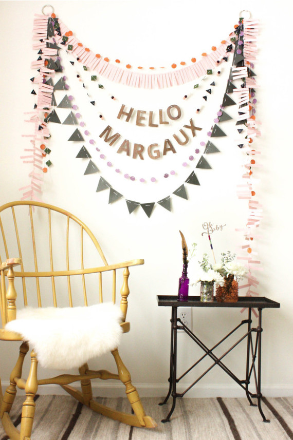 Baby shower garlands