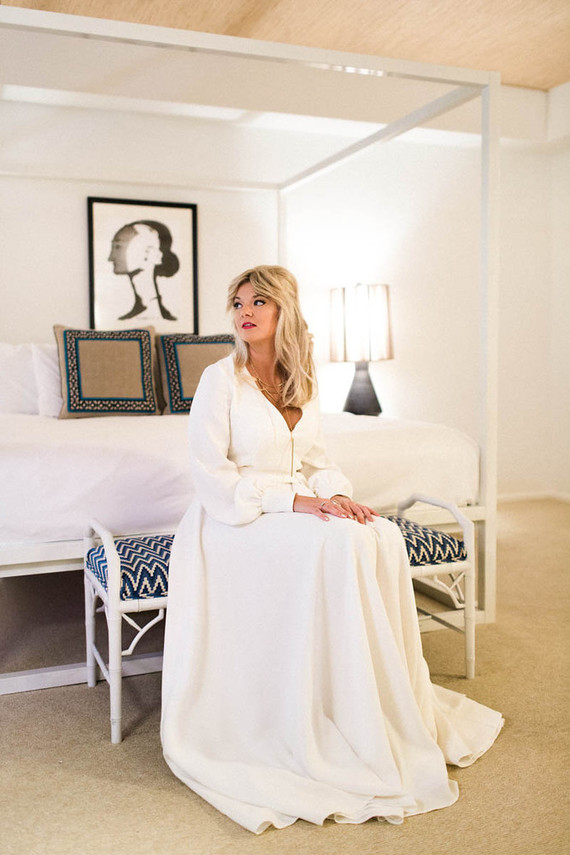 70's inspired wedding dress