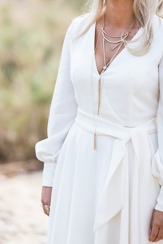 70's inspired wedding dress