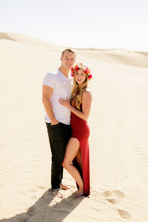 Desert sand dune engagement shoot