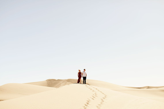 Desert sand dune engagement shoot