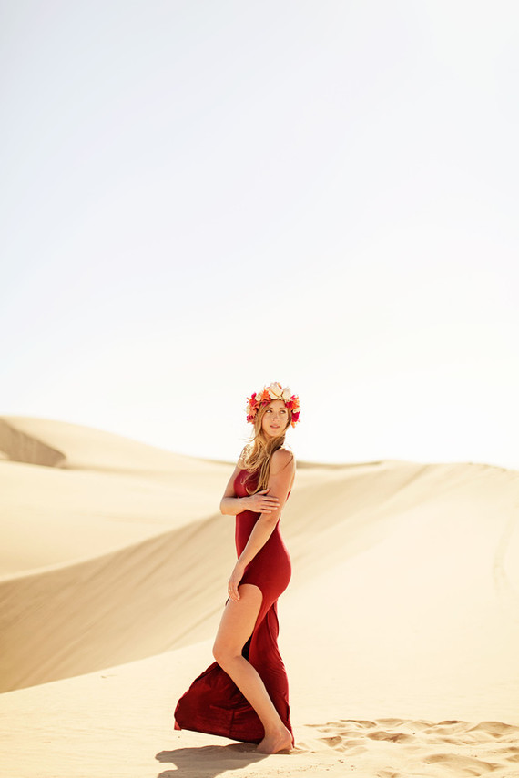 Desert sand dune engagement shoot