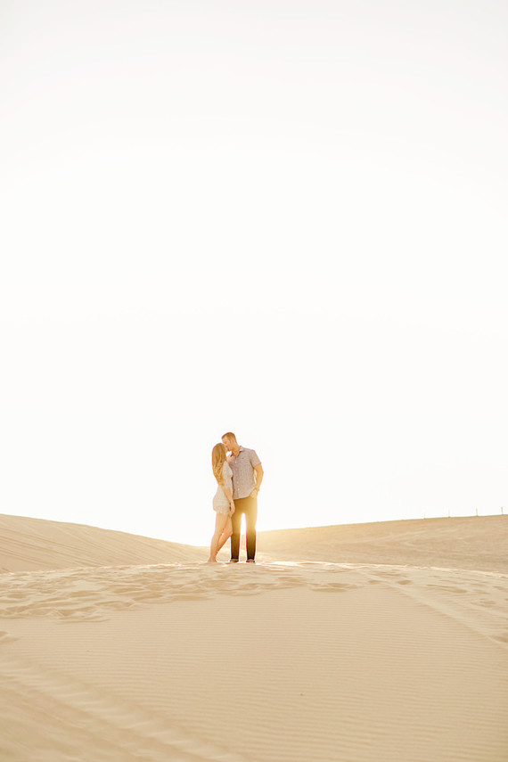 Desert sand dune engagement shoot