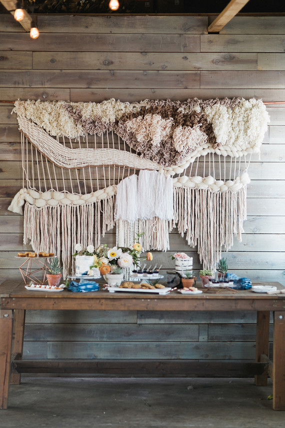 Macrame backdrop