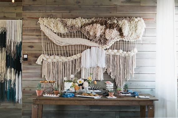 Macrame backdrop