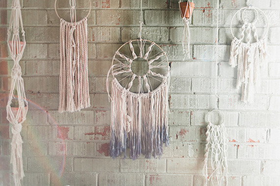 Macrame backdrop