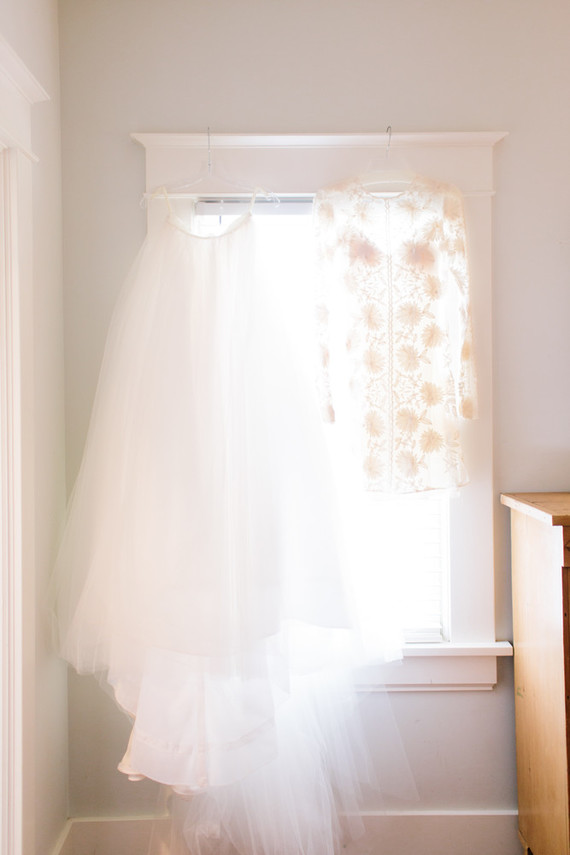 Two piece wedding dress