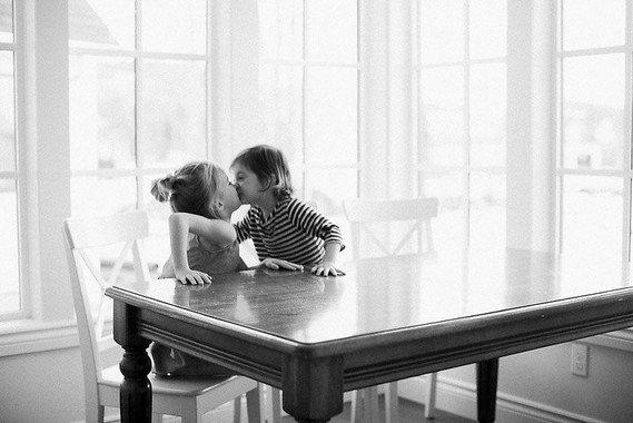 mother daughter baking session at home