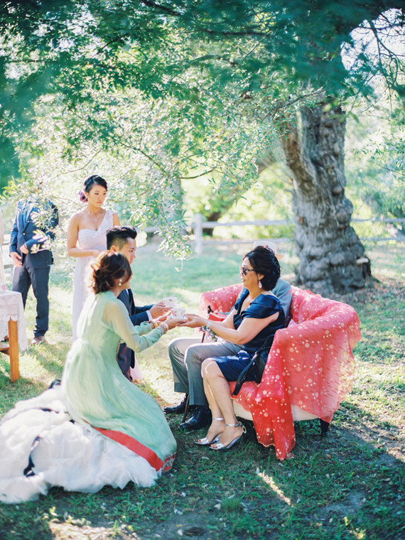 Traditional Chinese wedding tea ceremony