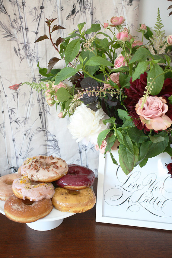 Donuts and flowers