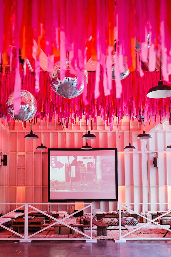 Fringe party decor