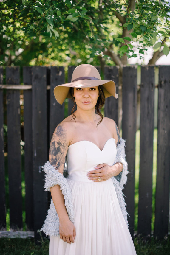 Modern wedding dress