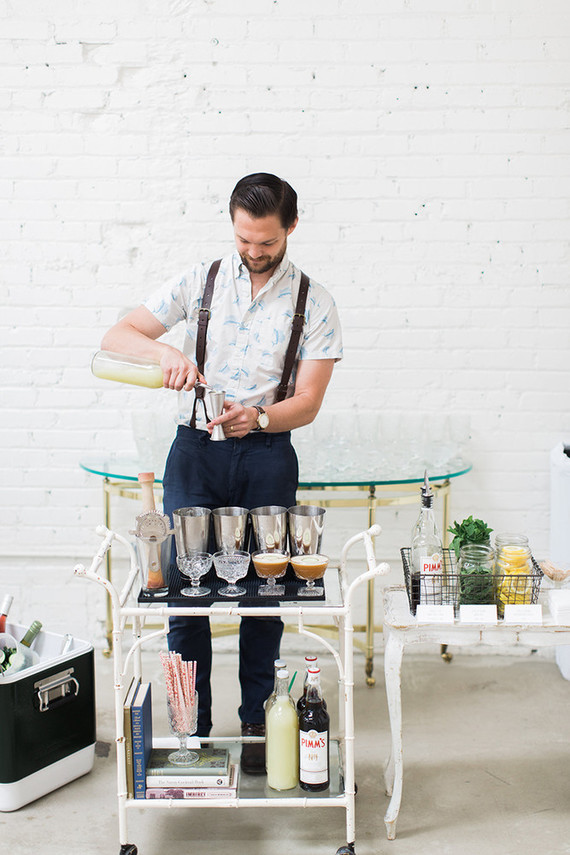 Vintage cocktail bar