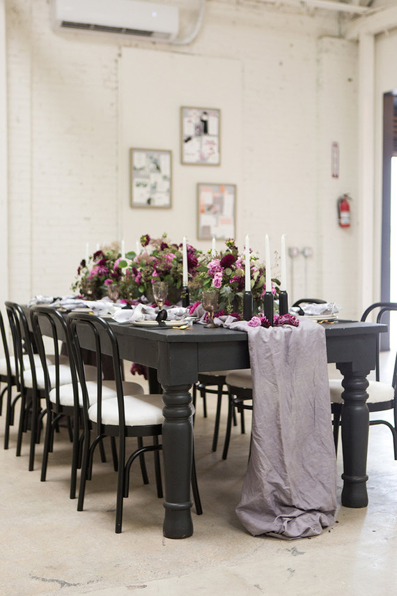 Moody wedding tablescape Inspiration
