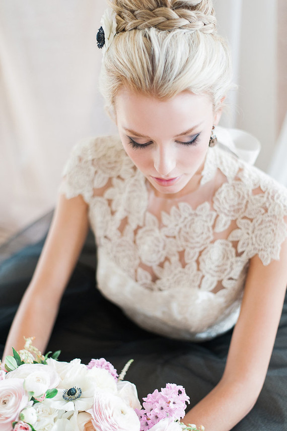 Braided wedding hairstyle