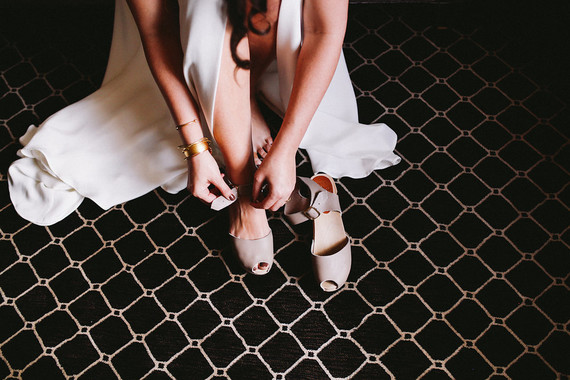 Modern wedding shoes