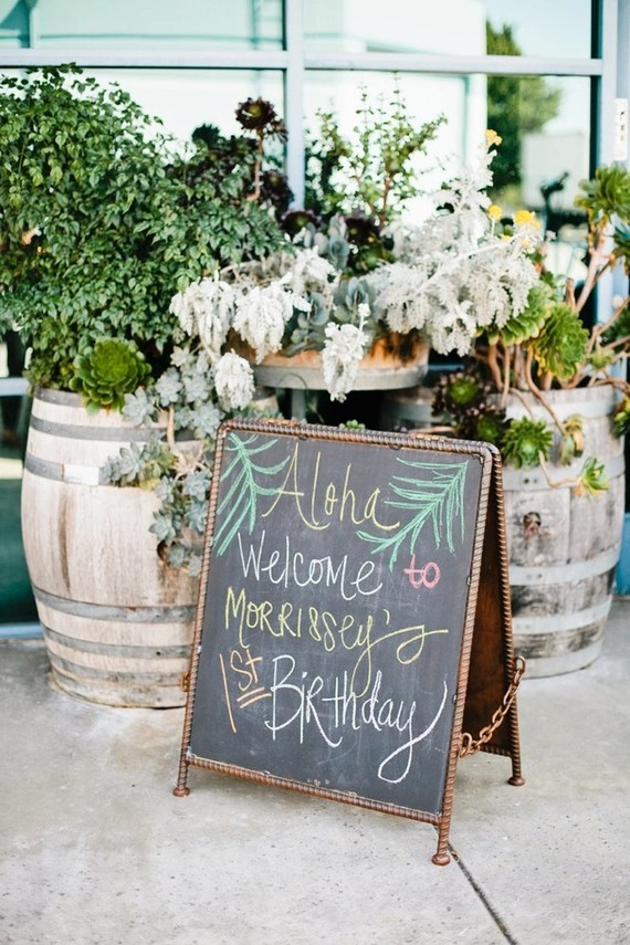 Tropical 1st birthday party