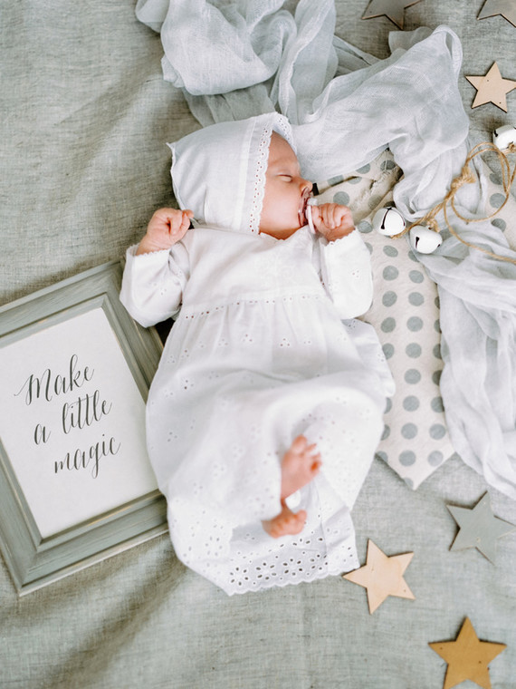 dreamy neutral newborn photos