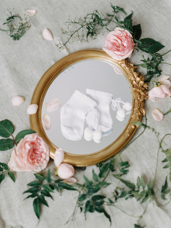 Floral newborn photos
