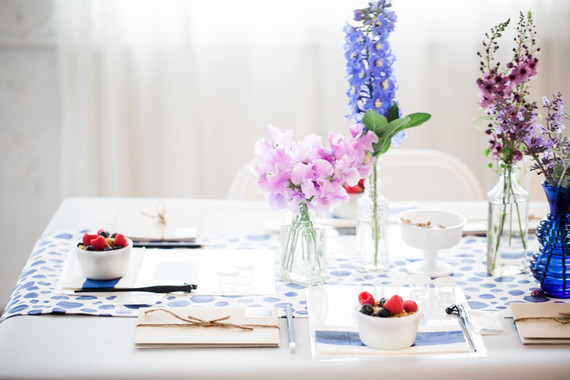 Spring brunch tablescape