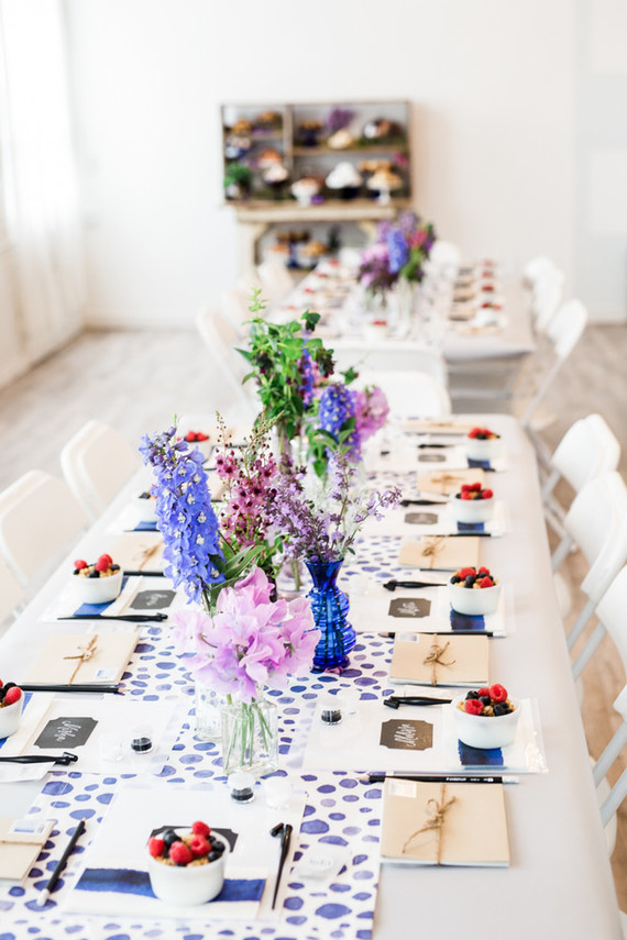 Spring brunch tablescape