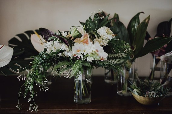 Tropical bridal bouquet