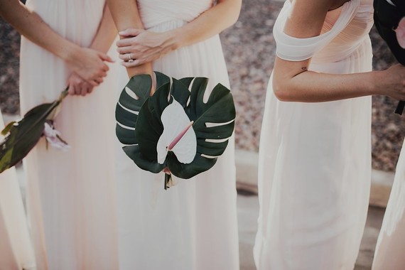 Tropical bridesmaid bouquet