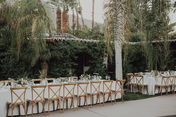 Tropical Palm Springs wedding