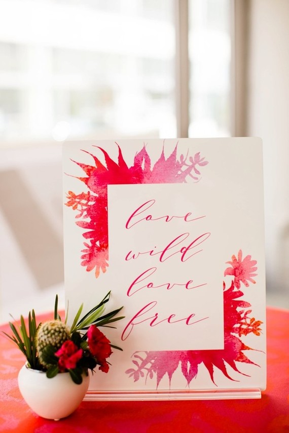 Wedding signage