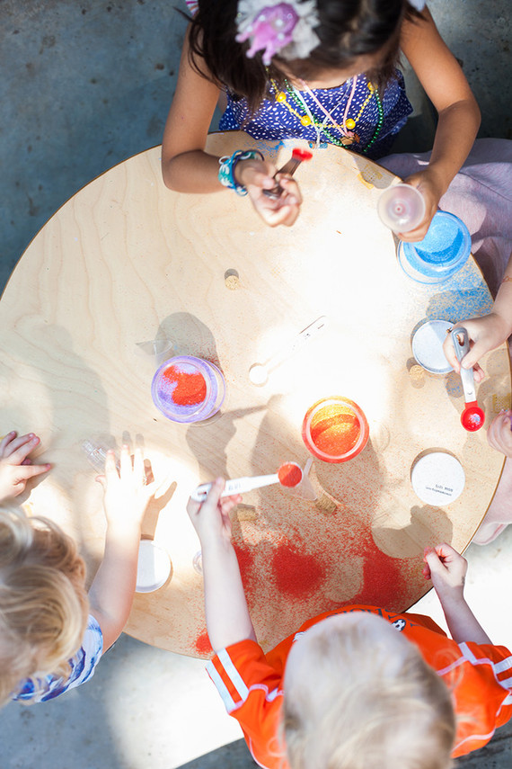 simple rainbow birthday party Inspiration