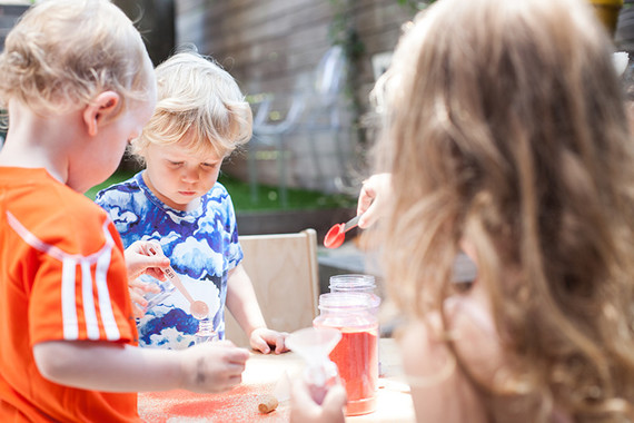 simple rainbow birthday party Inspiration