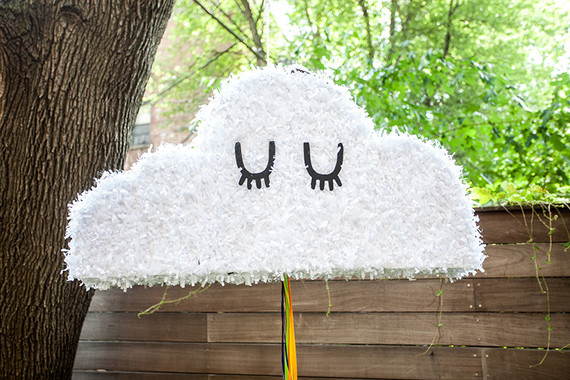 simple rainbow birthday party