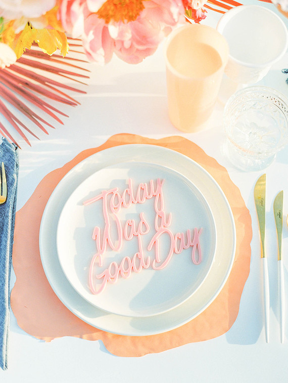 Laser cut wedding decor