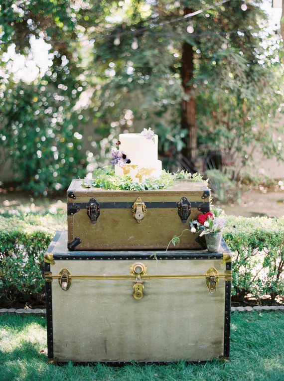 Travel themed outdoor baby shower