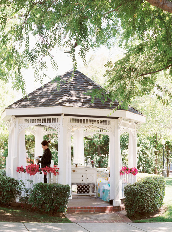 Travel themed outdoor baby shower