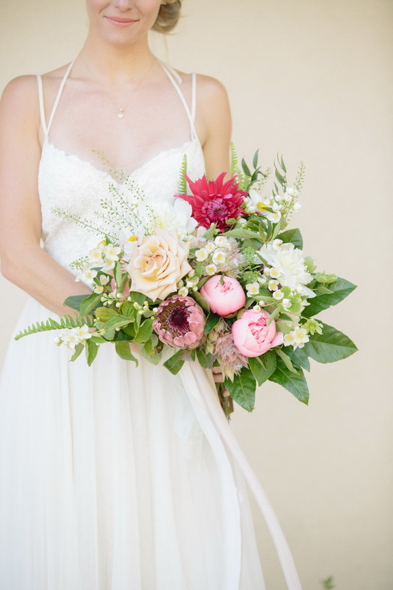 Summer bridal bouquet