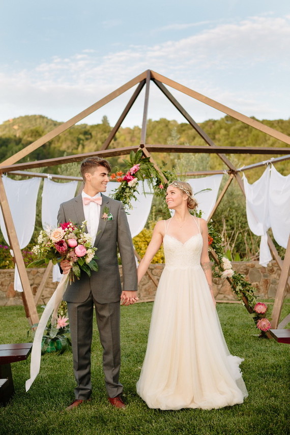Modern garden wedding