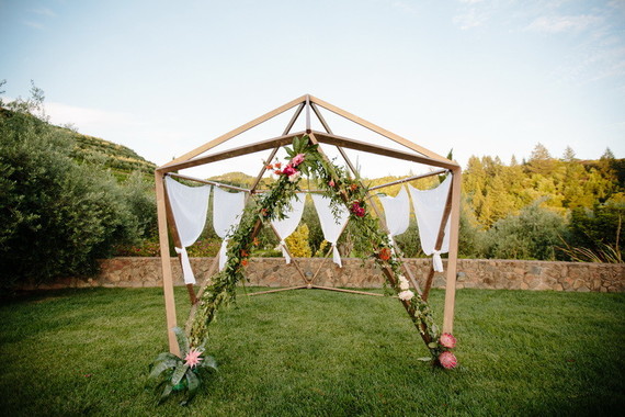 Modern garden wedding