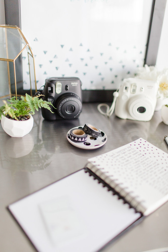 Modern black and white baby shower