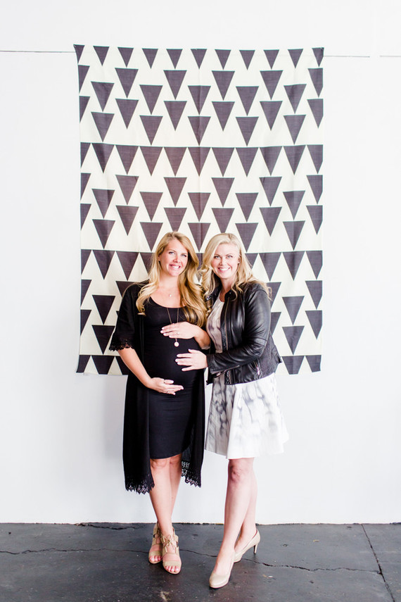 Modern black and white baby shower
