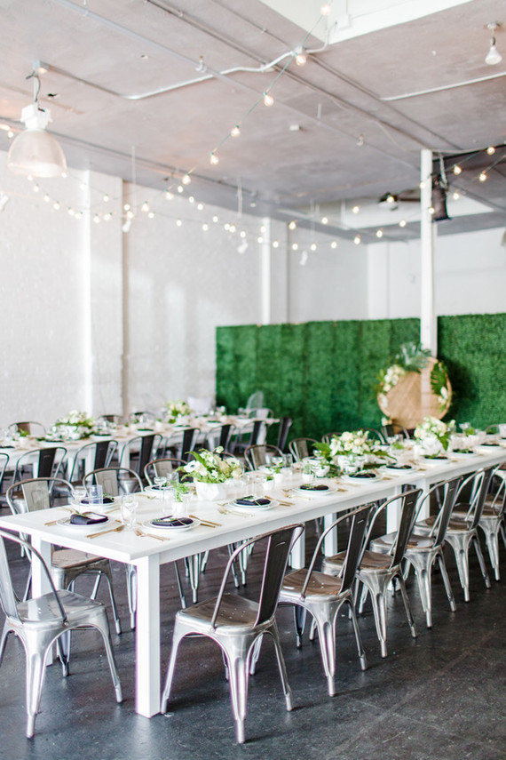 Modern black and white baby shower