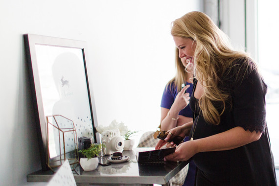 Modern black and white baby shower