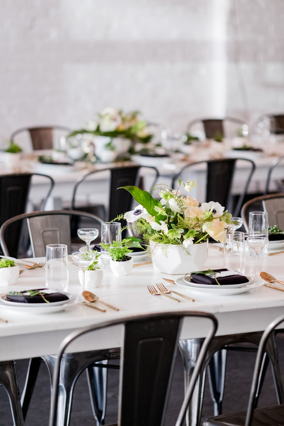 Modern black and white baby shower