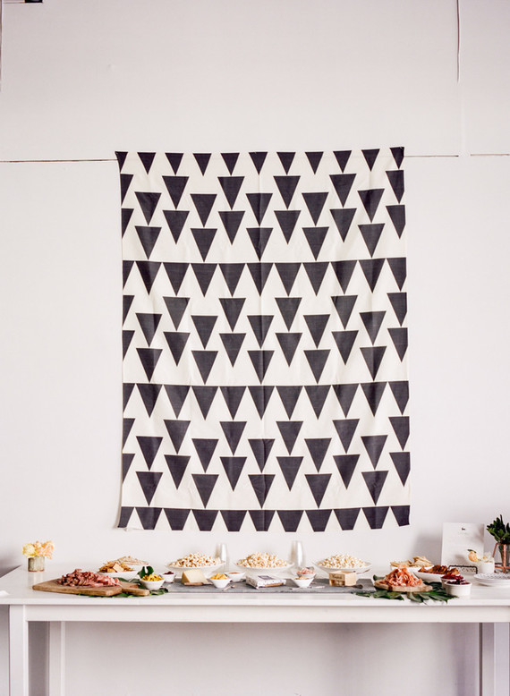 Modern black and white baby shower