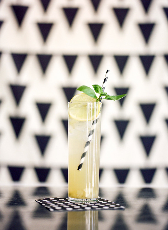 Modern black and white baby shower